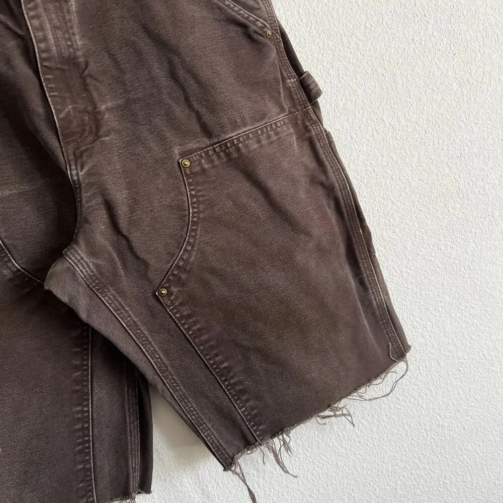 Carhartt brown double knee work wear carpenter shorts